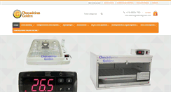 Desktop Screenshot of chocadeirasgolden.com.br